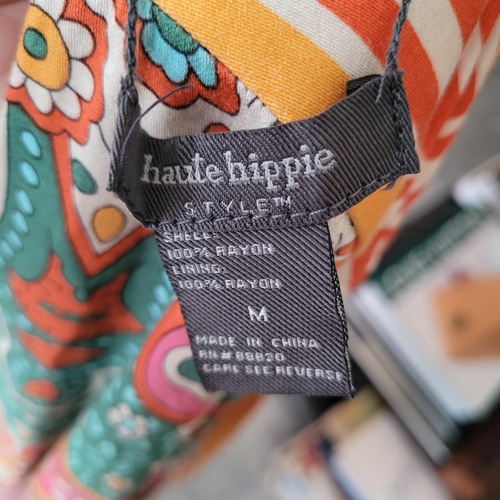 NWT Haute Hippie Multicolor Paisley Kimono - Picture 4 of 4